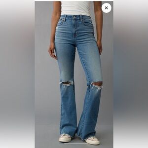 American Eagle Super High Waisted Flare Jeans